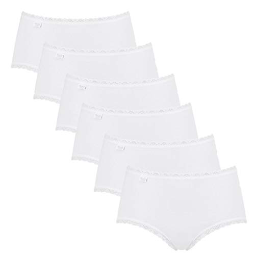 Sloggi - 24/7 Cotton Lace - Midi Slip - 6er-Pack (38 Weiß) von Sloggi