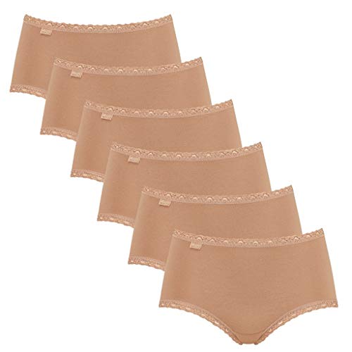 Sloggi - 24/7 Cotton Lace - Midi Slip - 6er-Pack (42 Blush) von Sloggi