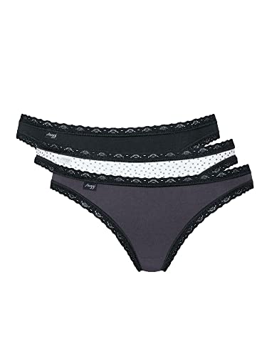 Sloggi 24/7 Weekend Tanga 3er Pack Black Comb 40 von Sloggi