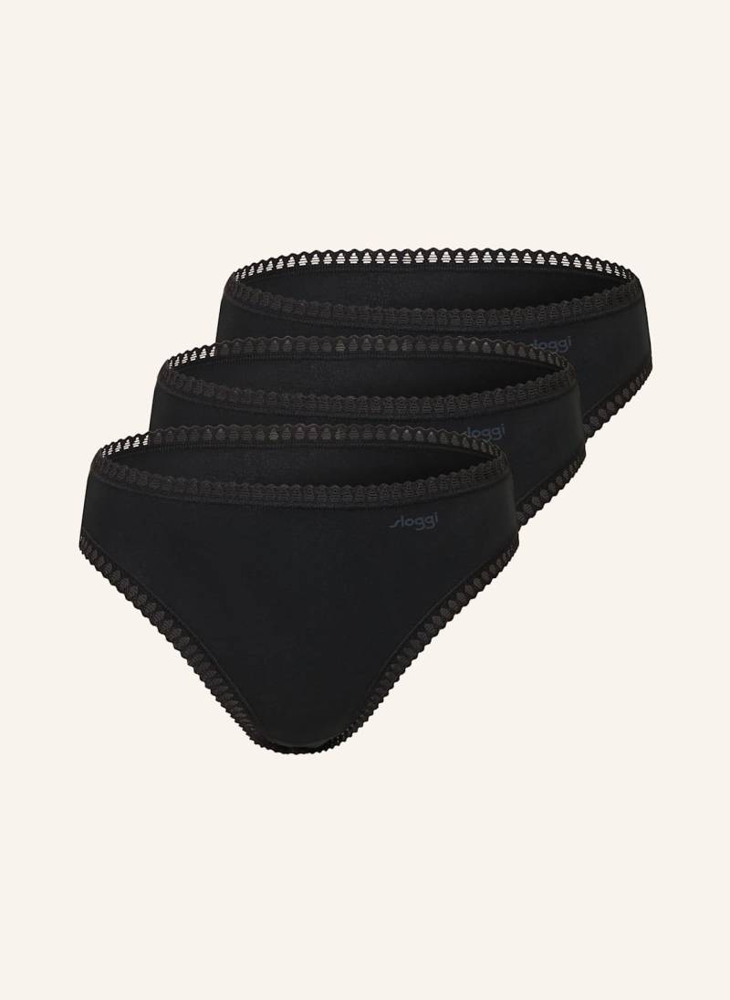 Sloggi 3er-Pack Slips Go Crush schwarz von Sloggi