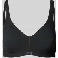 Sloggi BH mit Label-Print Modell 'Ever Ease' in Black, Größe M+ von Sloggi