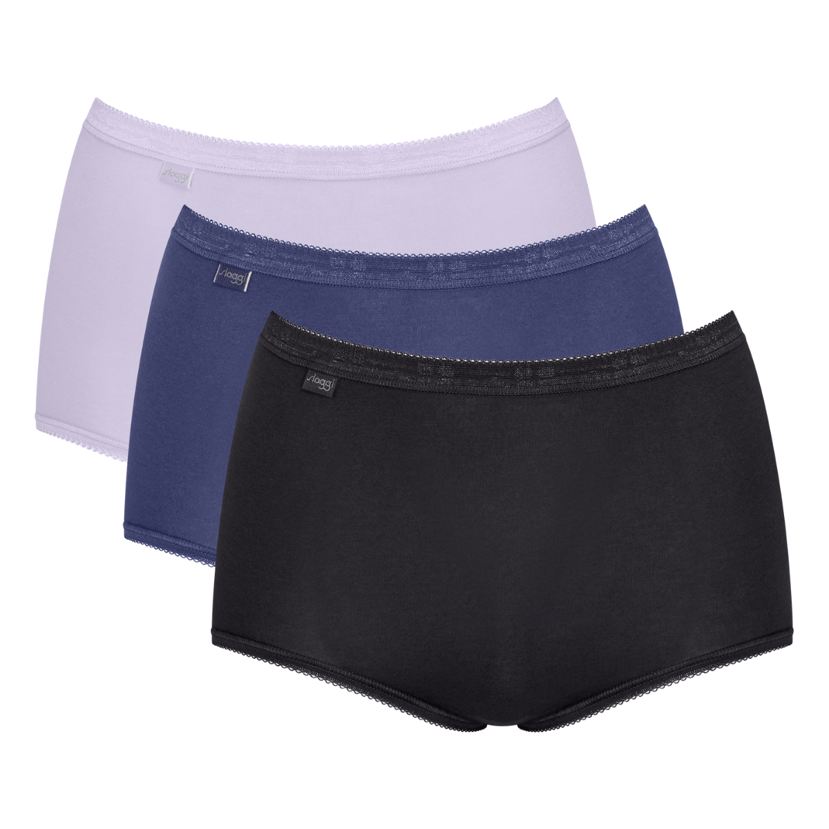 Sloggi Basic+ C3P 3-Pack maxi Slip, Multi, Größe: 40, Damen von Sloggi