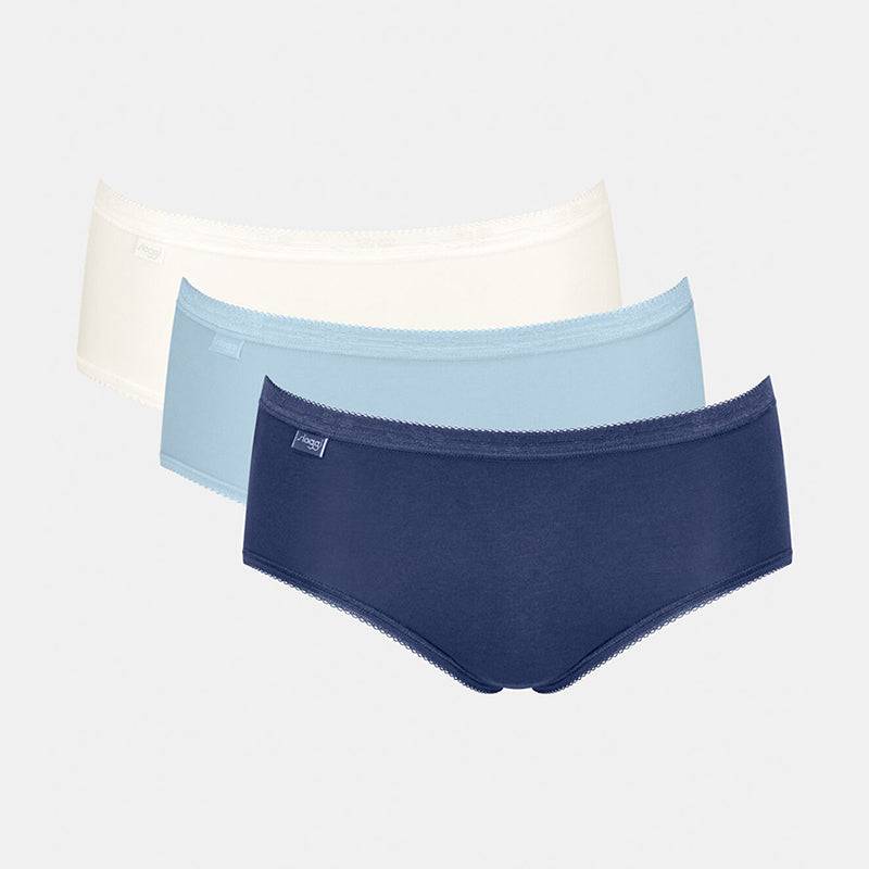 Sloggi Basic+ C3P Midi Slip, Multi, Größe: 40, Damen von Sloggi