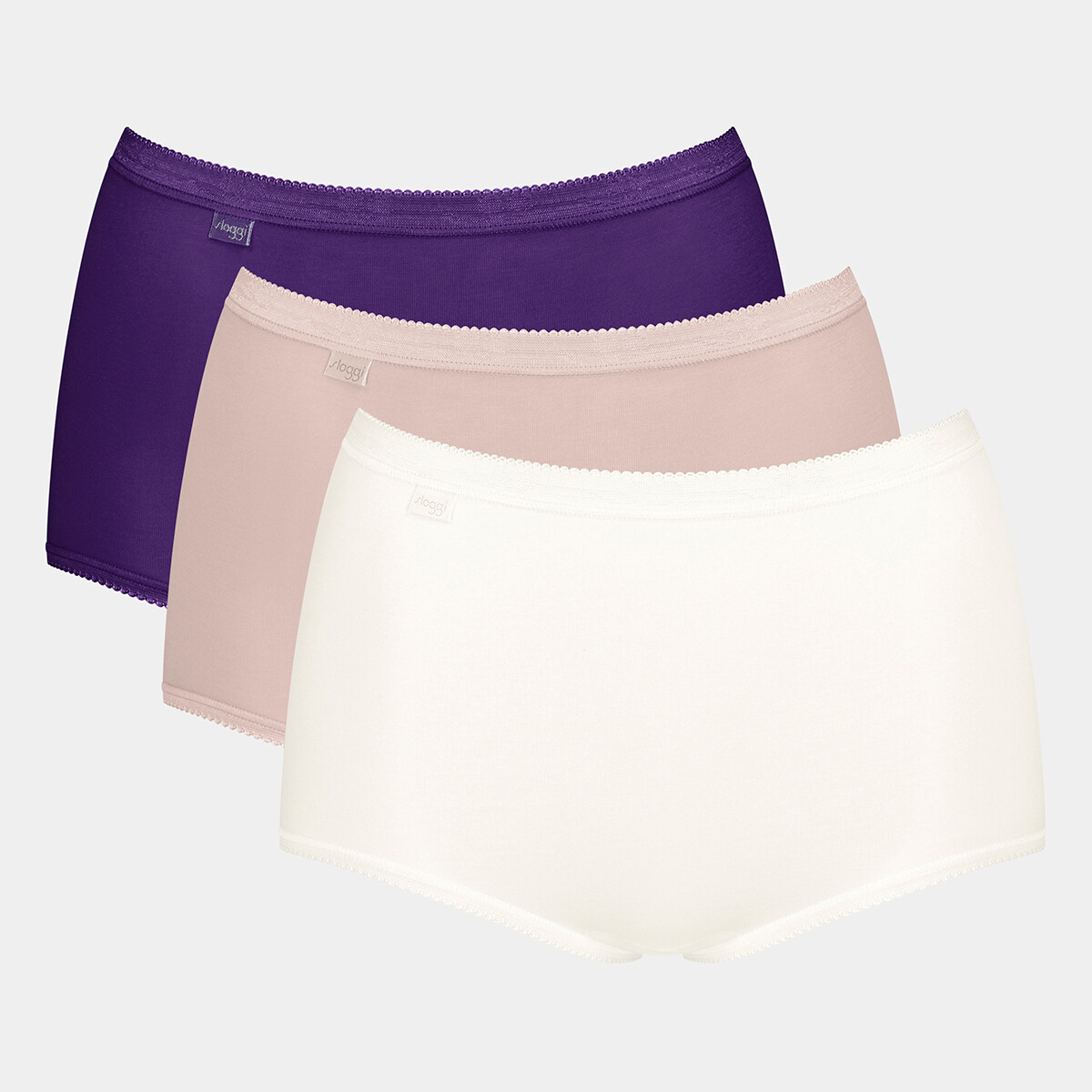 Sloggi Basic+ C3p 3-pack Maxi Slip, Farbe: Multicolorple s, Größe: 40, Damen von Sloggi