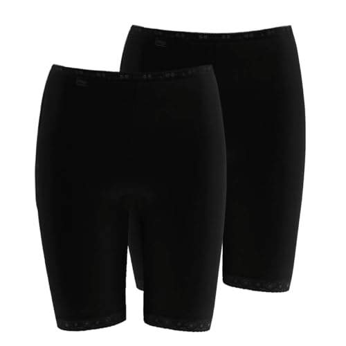 sloggi Damen Basic+ Long 2P, Black, 40 von Sloggi