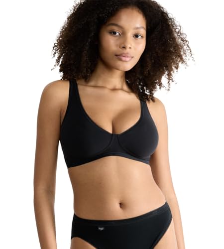 Sloggi Damen Basic+ Soft Bra, Schwarz, 75C EU von Sloggi