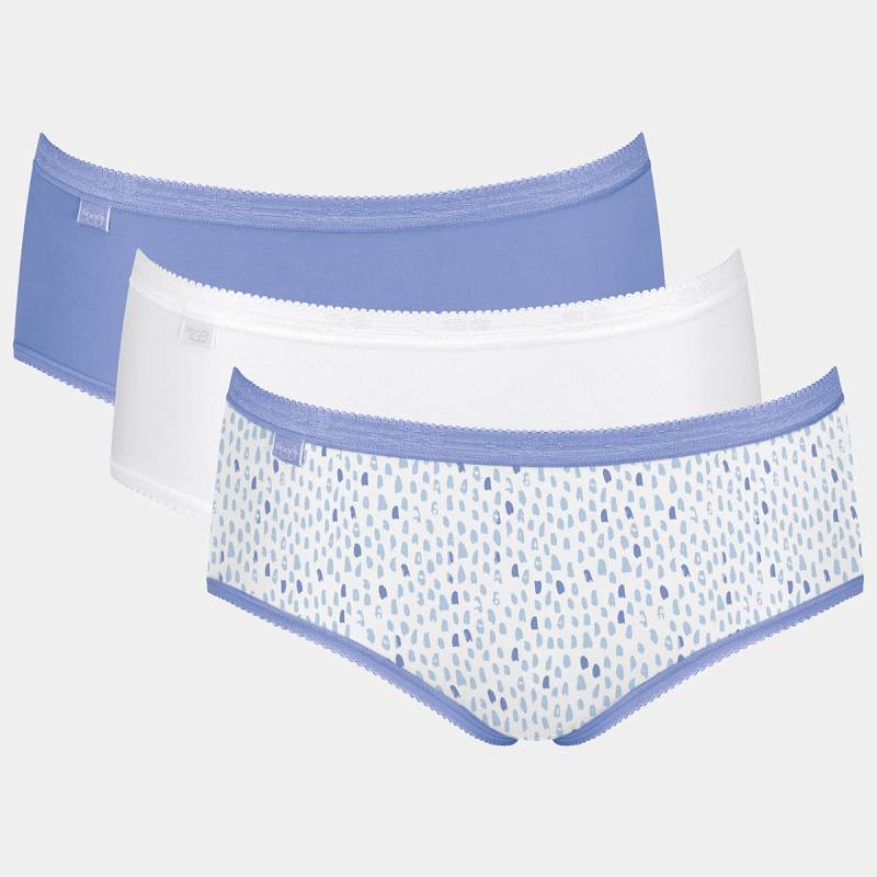 Sloggi Basic+Midi 3-Pack Hipster Slip, Multi, Größe: 44, Damen von Sloggi