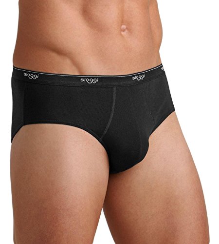 Sloggi Herren Mens Basic Midi 2p Slip, Schwarz, 7 EU von Sloggi