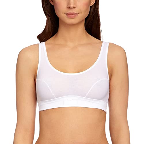 sloggi Damen Double Comfort Top Bustier, White, 44 von Sloggi