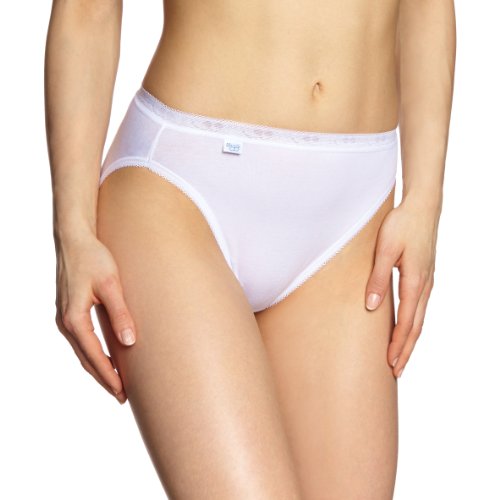 sloggi Damen Basic+ Tai 2P Slip, White, 36 von Sloggi