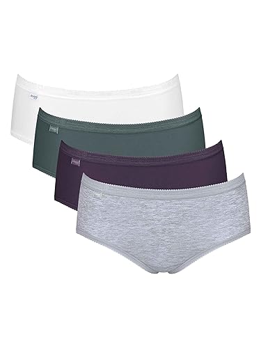 sloggi Damen Basic C4P Midi, Multiple Colours 10, 46 (4er Pack) von Sloggi