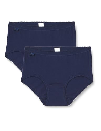 sloggi Damen Basic H 2P Midi, True Navy, 44 (2er Pack) von Sloggi