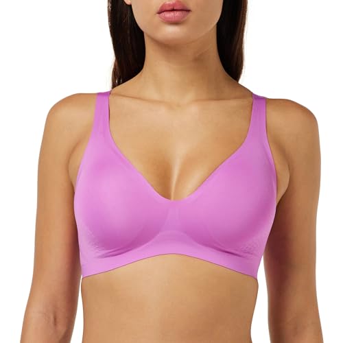 sloggi Damen Body Adapt T-Shirt Bra Padded BH, Flash Pink, L von Sloggi