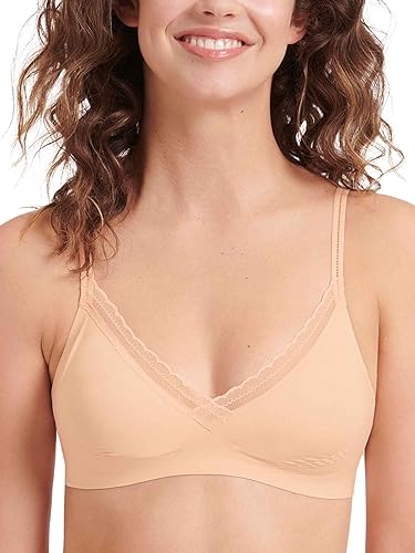 sloggi Damen Body Adapt Twist Soft Bra BH, Powder Orange, L Plus von Sloggi