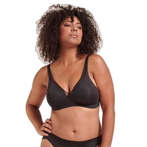 sloggi Damen Body Adapt Twist T-Shirt Bra Gepolsterter BH, Black, S von Sloggi