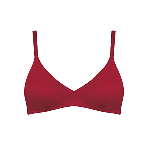 Sloggi Damen Bügelloser BH sloggi EverNew N, Rot (Rouge Cerise), 85A (Herstellergröße: EU A70 / FR A85) von Sloggi