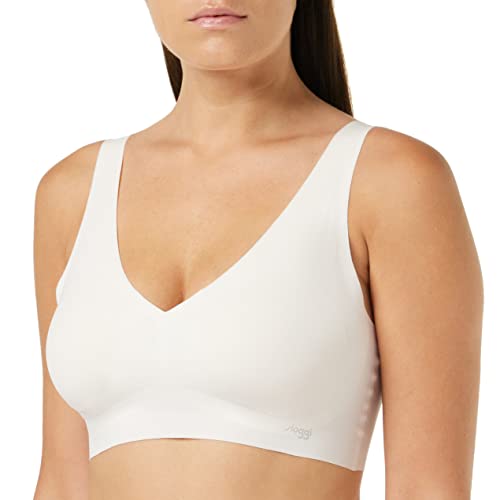 sloggi Damen ZERO Feel Natural Top Bustier, Angora, S von Sloggi