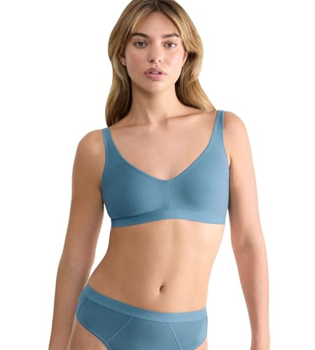 Sloggi Damen Ever Ease Soft Bra, Provincial Blue, XL EU von Sloggi