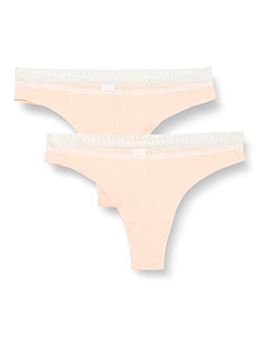 sloggi Damen GO Ribbed C2P Brazil, Powder Orange, L (2er Pack) von Sloggi