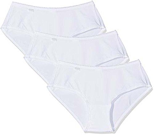 sloggi Damen 24/7 Microfibre Hipster C3P Slip, White, 38 von Sloggi