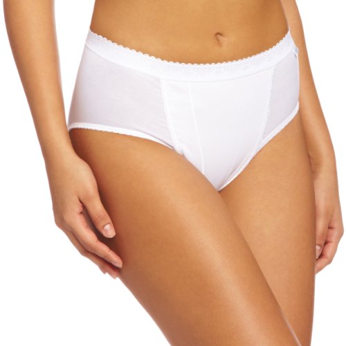 sloggi Damen Control Tai 2P Slip, White, 40 von Sloggi