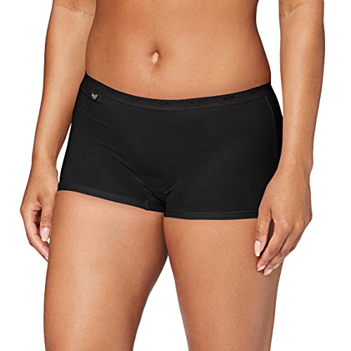 Sloggi Damen Basic+ Short Panty, Schwarz, 40 EU von Sloggi