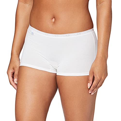 Sloggi Damen Basic+ Short Panty, Weiß, 46 EU von Sloggi