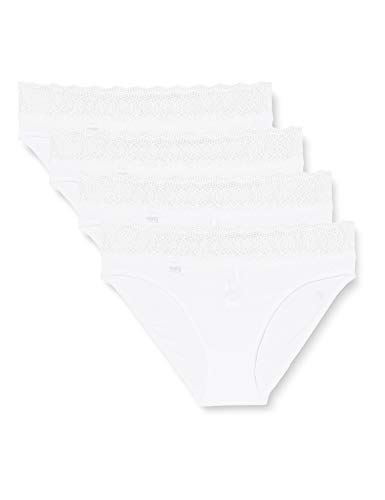 Sloggi Damen Panty, Uni, 2er pack, Gr. 42, Weiß von Sloggi