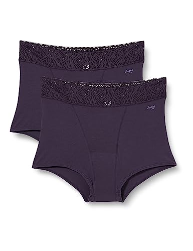 sloggi Damen Period Short Medium 2P Pants, Blueberry, M von Sloggi