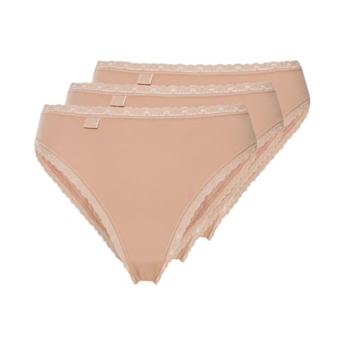 Sloggi Damen 24/7 Cotton Lace Tai C3p Slip, Brush, 40 EU von Sloggi