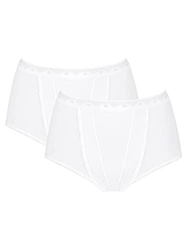 Sloggi Damen Control Maxi 2p Slip, Weiß, 38 EU von Sloggi