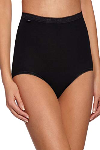 Sloggi Damen Basic+ Maxi 2p Slip, Schwarz, 50 EU von Sloggi