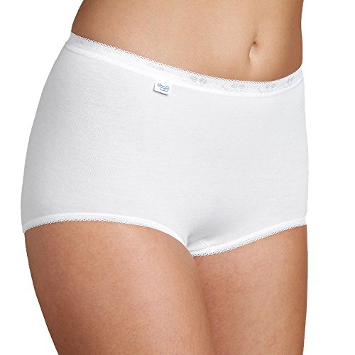 Sloggi Damen Slips, Basic+ Maxi, 3 Stück (42, weiß) von Sloggi