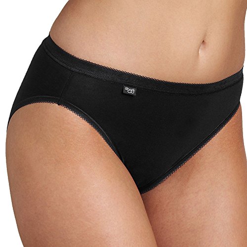 Sloggi Damen Slips, Basic+ Tai, 3 Stück (40, schwarz) von Sloggi