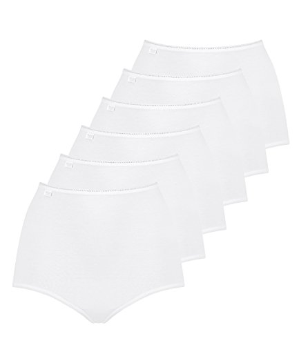 Sloggi Damen Slips 24/7 Cotton Maxi Slip 8301QG64 6er Pack, Farbe:Weiß, Wäschegröße:50, Artikel:-0003/03 white von Sloggi