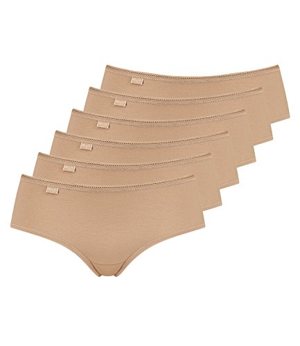 Sloggi Damen Slips 24/7 Microfibre Hipster Slip 83010180849 6er Pack (46, Beige (Brush Sn)) von Sloggi