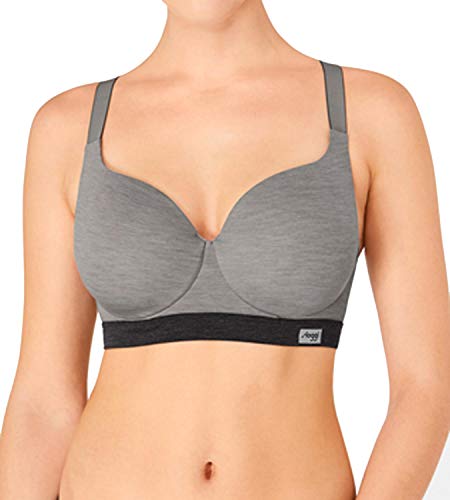 Sloggi Damen Sport-BH Women Move Flow WHP, Mehrfarbig (Grey Combination M013), Gr. 85 von Sloggi