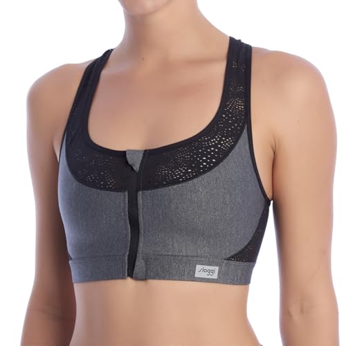 Sloggi Damen Sport-BH Women Move Fly N, Mehrfarbig (Grey Combination M013), Gr. 75B von Sloggi
