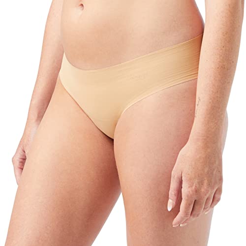 sloggi Damen ZERO Cotton Hipstring Slip, Cognac, S von Sloggi