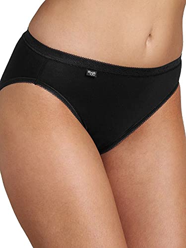 sloggi Damen Basic+ Tai 4P Slip, Black, 44 von Sloggi