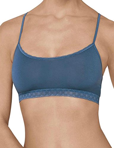 Sloggi Damen Unterhemd Evernew Lace Top, Blau 8S, M von Sloggi