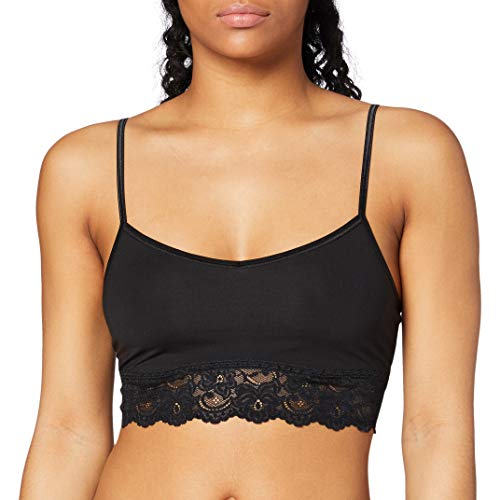 sloggi Damen Romance Bralette Bustier, Black, 46 von Sloggi