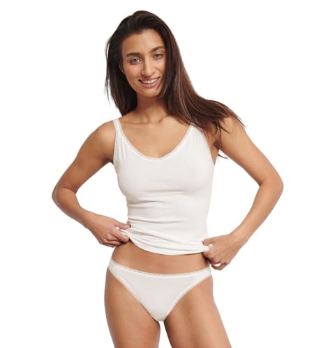 Sloggi Damen Unterwäsche (2er Pack), Seidenweiß, 36 von Sloggi