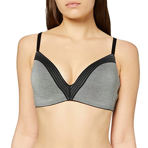 sloggi Damen Wow Embrace PU Padded BH, Black Combination, L von Sloggi