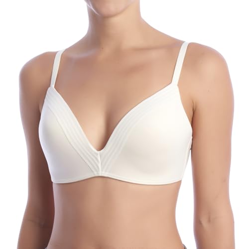 sloggi Damen Wow Embrace PU Padded BH, White - Light Combination, M von Sloggi