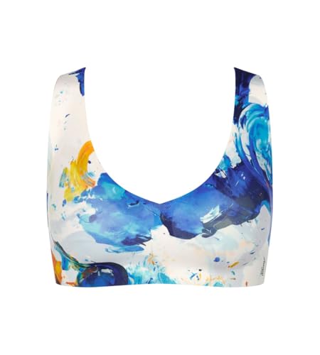 Sloggi Damen Zero Feel 2.0 Collab Bralette, Blue - Light Combination, L von Sloggi