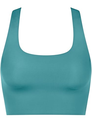Sloggi Damen Zero Feel 2.0 Racer Top Bra, Quiet Turquoise, S EU von Sloggi