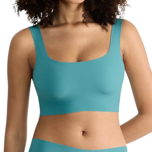 Sloggi Damen Zero Feel 2.0 Top Bra, Quiet Turquoise, XS von Sloggi
