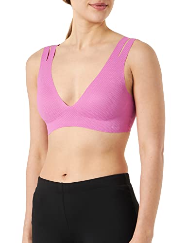 sloggi Damen Zero Feel Flow Bralette Top, Undurchsichtige, Flash Pink, M von Sloggi