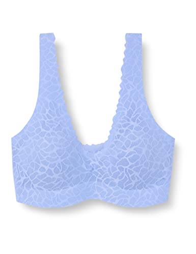 sloggi Damen Zero Feel Lace 2.0 Bralette Top, Riviera, S von Sloggi